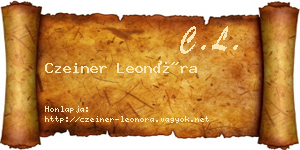 Czeiner Leonóra névjegykártya