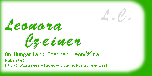 leonora czeiner business card